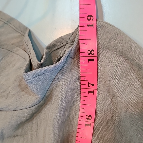 Lucky Brand Wavy Crepe Flutter Sleeve Shirt Mini Dress Size Medium - Picture 12 of 13